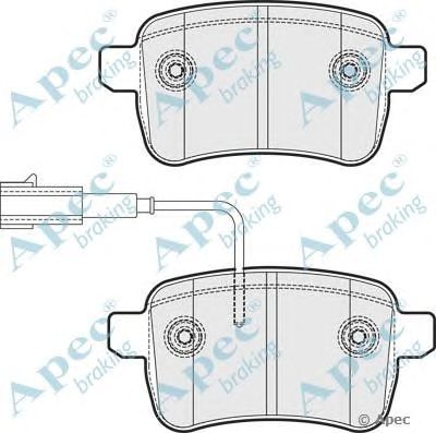 APEC BRAKING pad1798 -  Комплект тормозных колодок, дисковый тормоз